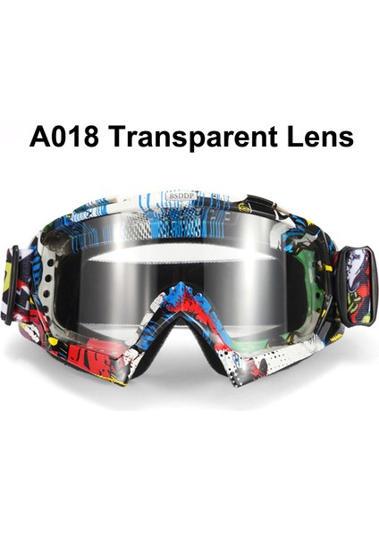 018 Şeffaf Lens Motokros Gözlüğü Bisiklet Mx Off-Road Snowboard Oculos Gafas Motosiklet Kask Gözlüğü Şeffaf (Yurt Dışından)