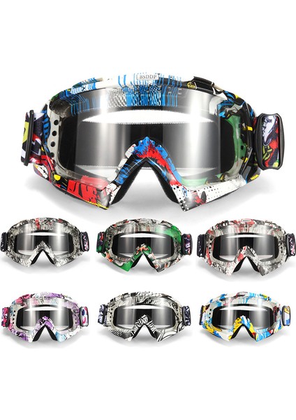018 Şeffaf Lens Motokros Gözlüğü Bisiklet Mx Off-Road Snowboard Oculos Gafas Motosiklet Kask Gözlüğü Şeffaf (Yurt Dışından) fiyatları