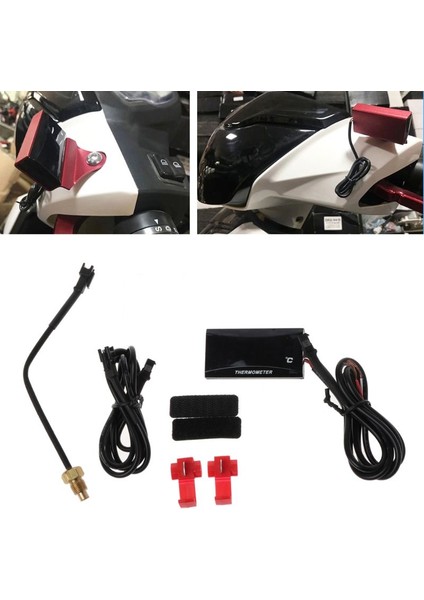 Mavi Stil Yarış Scooter Elektrikli Motosiklet LCD Dijital Termometre Enstrüman Su Sıcaklık Metre - Türkçe (Yurt Dışından) fiyatları