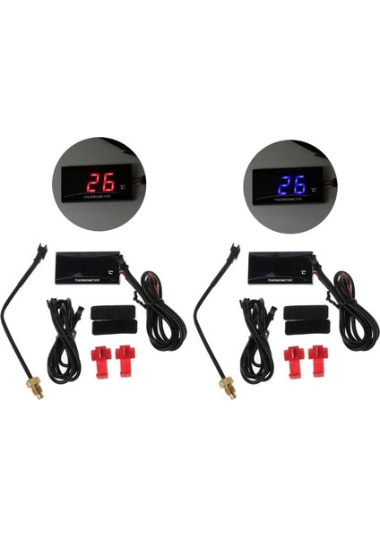 Mavi Stil Yarış Scooter Elektrikli Motosiklet LCD Dijital Termometre Enstrüman Su Sıcaklık Metre - Türkçe (Yurt Dışından) modelleri