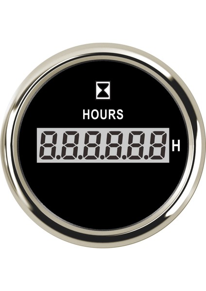 Bs 0-99999.9 Deniz Tekne Otomobil Yat Araba Dijital Saat Göstergeli LCD Ekran Saat Sayacı .9h Su Geçirmez Saat Ölçer (Yurt Dışından)