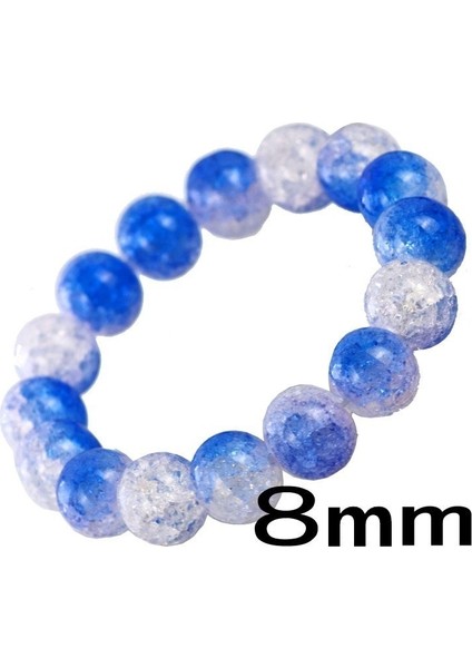 SPSL239-8MM Lüks Doğal Taş Şifa Kristal Esnek Boncuk Bilezik Kadın Erkek El Yapımı Değerli Yarı Değerli Taş Yuvarlak Bilezik Takı Hediye (Yurt Dışından)