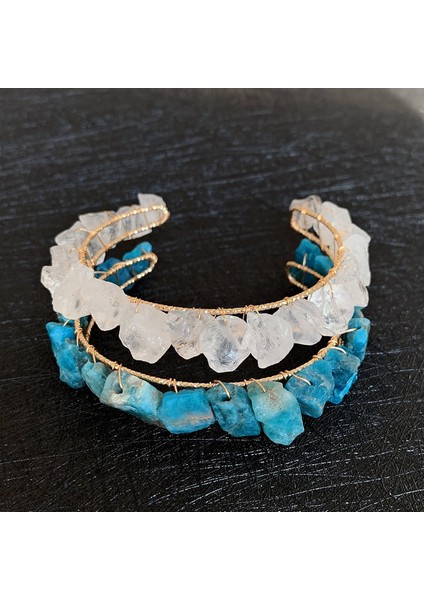 Mor Kristal Doğal Ametistler Sitrinler Kyanitler Kuvars Bilezik Healing Rock Mineral Taş Açık Kolluk Tel Sarma Kristal Bilezik (Yurt Dışından) fırsatları