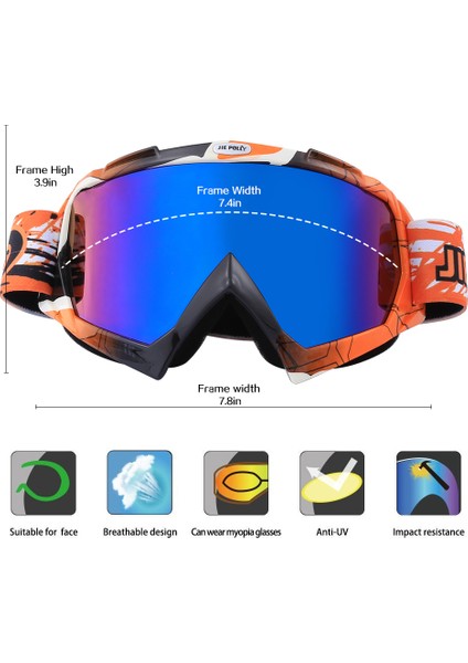 F Yeni Gafas Motosiklet Leri Açık Hava Bisikleti Mx Off-Road Kayak Spor Atv Kir Motosiklet Yarış Leri Fox Motokros Google (Yurt Dışından) fırsatları