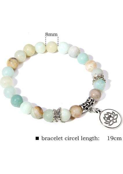 23CM Tarzı Kahverengi Akik Doğal Sitrin Taş Boncuklu Gümüş Renkli Lotus Ohm Kolye Bilezik - Kadınlar Için Takı (Yurt Dışından) indirimleri