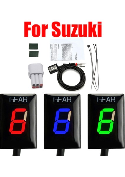 Braket-Yeşil Suzuki Boulevard Mr C109T M109R GSX-R750 GSXR1000 Motosiklet Vites Gear Display Indicator Gear Metre (Yurt Dışından)