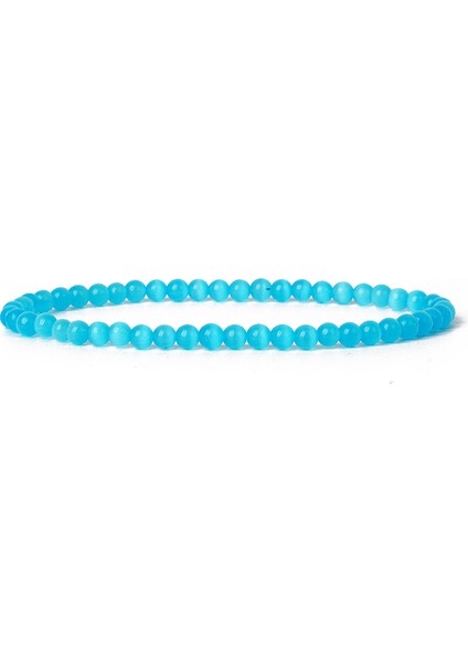 4MMBEADS-17CM Tarzı 39KEDI Gözü Doğal Yuvarlak Akik Oniks Taş Esnek Bilezik Kadın Erkek El Yapımı Yoga Takıları Için Çakra Boncuk Enerji Bileziği (Yurt Dışından)
