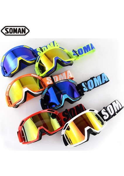 SM15 Turuncu Soman Motosiklet Gözlüğü Kir Motosikleti Motokros Leri Gafas Motokros Cool Moto Oculos De Cross Motosiklet Kaskı Leri (Yurt Dışından) fırsatları