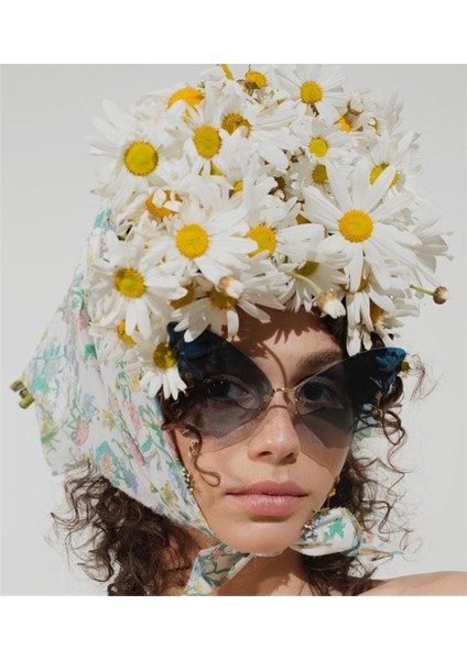 C 2021 Moda Kelebek Uv Koruma Vintage Metal Çerçevesiz Yılbaşı Süslemeleri Motosiklet Gözlüğü (Yurt Dışından) indirimleri