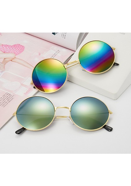 A3 Retro Vintage Yuvarlak Metal Şeffaf Moda Sürücü Leri Tasarımcı Daire Çerçeve Gözlüğü (Yurt Dışından) modelleri