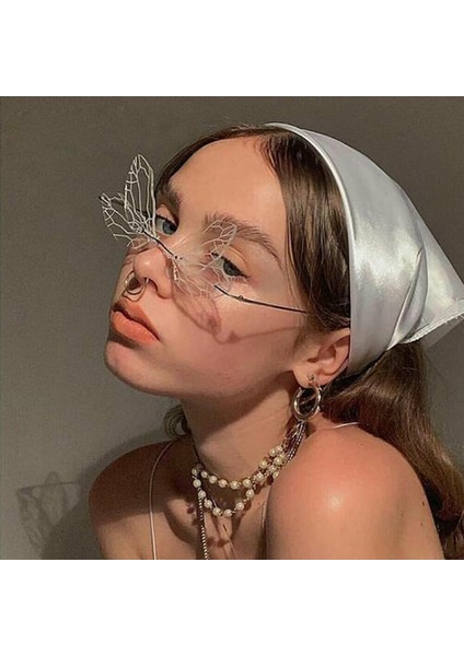 No.7 1 Adet Moda Tasarımı Rimless Lar Vintage Tasarımcı Yılanböceği Net Lens Buharlı Motosiklet Aksesuarları (Yurt Dışından) fırsatları