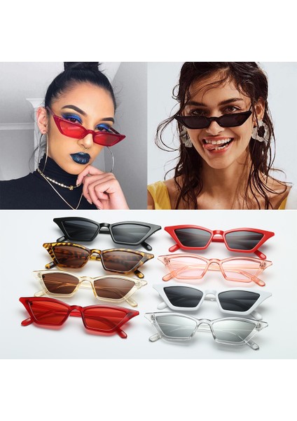 Gök Mavisi Moda Tasarım Retro Küçük Oval Vintage Tonlar Siyah Kırmızı Metal Renkli (Yurt Dışından) modelleri