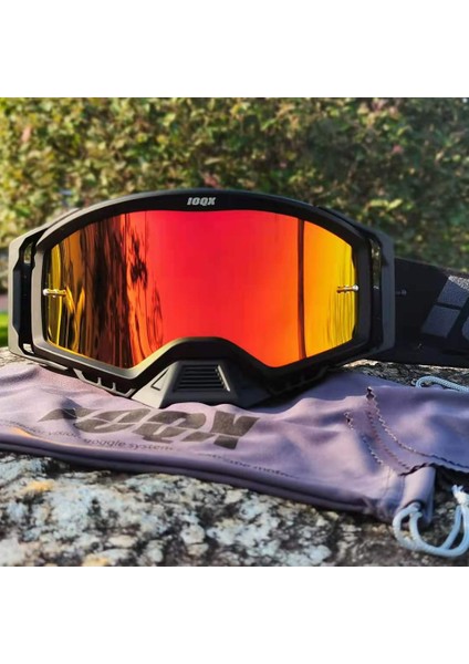 BLUERED22 Ioqx Dağ Bisikleti Gözlüğü Kir Gözlüğü Uv Koruma Rüzgar Geçirmez Motokros Gözlüğü Mx Atv Off Road Kayak Gafa (Yurt Dışından) fırsatları