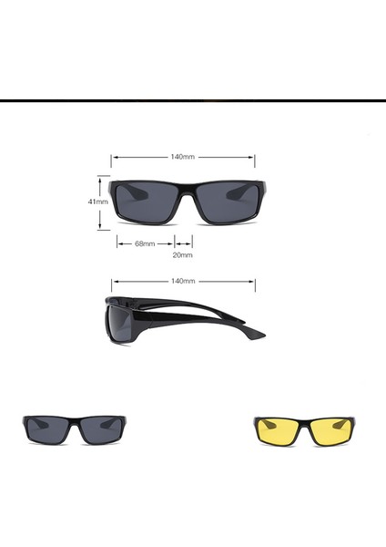 Sarı Stil Anti-Glare Motosiklet Sürüş Gözlüğü Gece Görüşü Koruyucu Ekipmanlar Gece Sürüş Sürücü Gözlüğü (Yurt Dışından) fırsatları