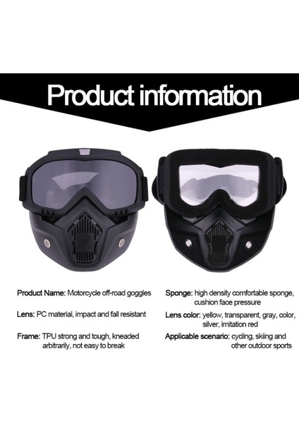 Şeffaf Stil Motosiklet Gözlüğü Motokros Motor Bisiklet Moto Ayrılabilir Yaz Uv Koruma Kayak Bisiklet Açık Yüz Kask Maskeleri (Yurt Dışından) indirimleri