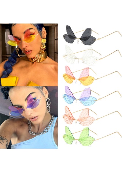 Kahverengi1 1 Pc UV400 Araba Otomatik Kenarlıklı Lar Vintage Kelebek Vintage Sokak Motor Gradient Lens (Yurt Dışından) modelleri