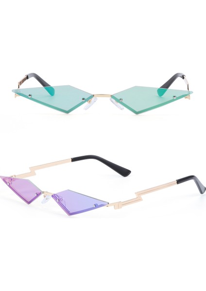 No.4 2020 Moda Alev Ateş Telsiz Dalga Uv 400 Lüks Trend Dar (Yurt Dışından)