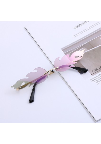 No.4 2020 Moda Alev Ateş Telsiz Dalga Uv 400 Lüks Trend Dar (Yurt Dışından) modelleri