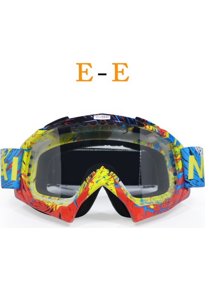 E2 Motokros Gözlüğü Mx Off Road Kask Leri Kayak Spor Gafas Motosiklet Kir Bisiklet Yarış Google Leri (Yurt Dışından)