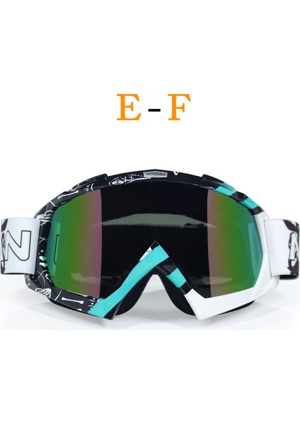 F1 Motokros Leri Oculos Antiparras Gafas Moto Cross Motosiklet Off Road Kir Motosiklet Gözlüğü (Yurt Dışından)