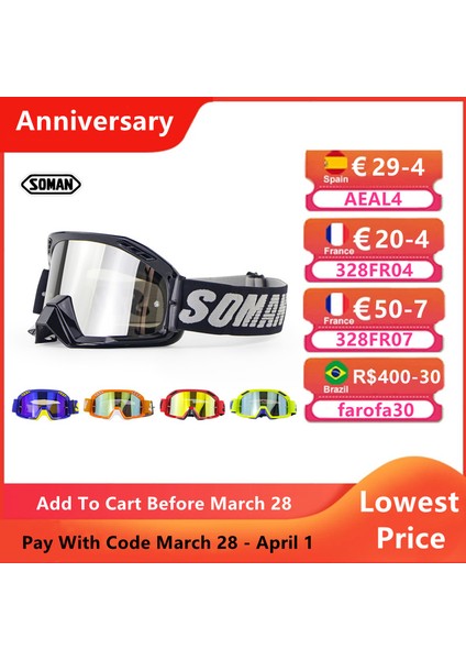 SM15 Siyah Stil Soman Motosiklet Gözlüğü Kir Motosikleti Motokros Leri Gafas Motokros Cool Moto Oculos De Cross Motosiklet Kaskı Leri (Yurt Dışından) fiyatları