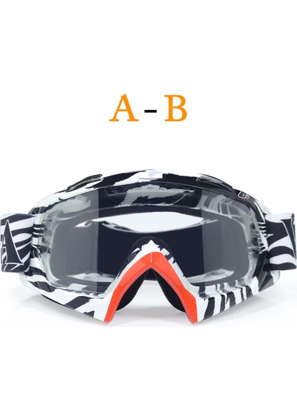 A2 Motokros Leri Oculos Antiparras Gafas Moto Cross Motosiklet Off Road Kir Motosiklet Gözlüğü (Yurt Dışından)