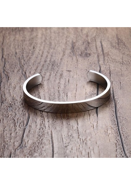 NO.82684 Beden Zorcvens Kadın ve Erkek 8mm Genişlik Yüzey Bilezik Bilezik Paslanmaz Çelik Bilezik Erkekler Gümüş Rengi Altın Siyah Gül Altın 4 Renk (Yurt Dışından) fırsatları