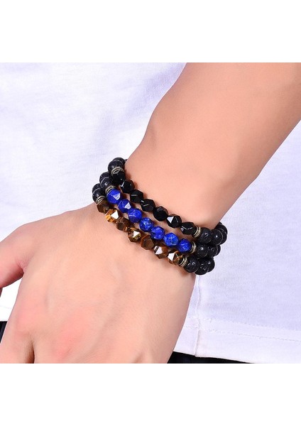 No.9 Boyutu 2021 Yeni Doğal Obsidiyen Hematit Kaplan Gözü Boncuklu Bilezik Erkek Sağlık Koruma Kadın Ruh Yoga Takı Pulsera Hombre (Yurt Dışından) fırsatları