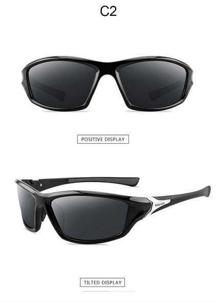 No.1 Yeni Lüks Polarize Vintage Sürüş Seyahat Balıkçılık Claunglasses (Yurt Dışından)