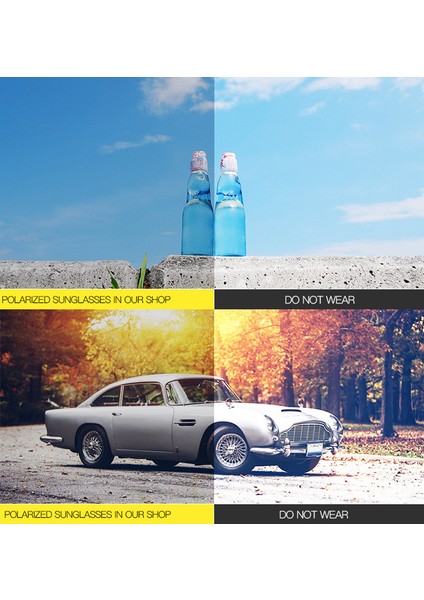 No.1 Yeni Lüks Polarize Vintage Sürüş Seyahat Balıkçılık Claunglasses (Yurt Dışından) indirimleri