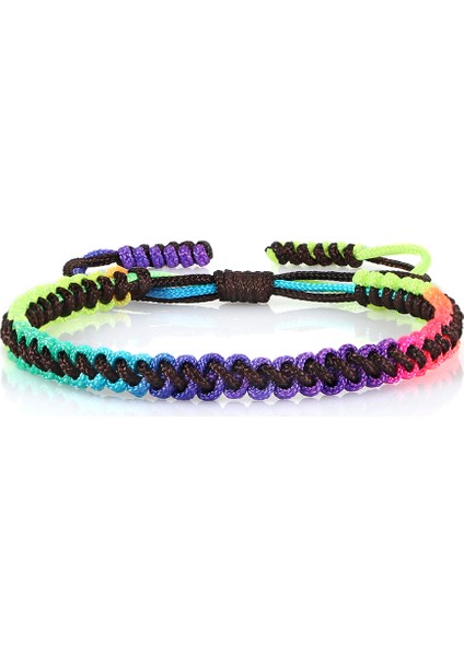 Kahverengi Ip 1 16 Renkli Gökküçük Halat Örgülü Tibet Bilezik Renkli El Yapımı Düğümler Iplik Ayarlanabilir Bilezik Kadın Erkek Cinsiyetler Arası Buddha Takı (Yurt Dışından)