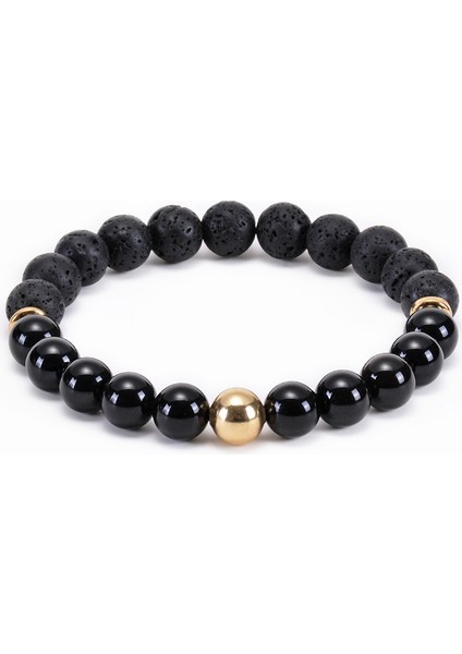 No.10 Boyutu 2021 Yeni Doğal Obsidiyen Hematit Kaplan Gözü Boncuklu Bilezik Erkek Sağlık Koruma Kadın Ruh Yoga Takı Pulsera Hombre (Yurt Dışından)