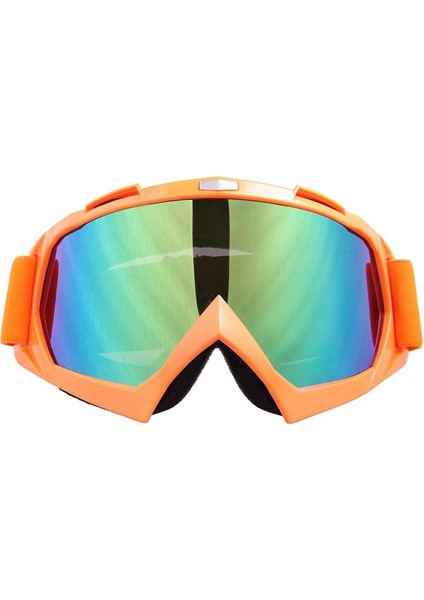 T815-7-RENK Turuncu Herobıke Motosiklet Off-Road Yarış Gözlüğü Kış Kayak Kaykay Atv Leri Motokros Dh Mtb Glasses Tek Lens Temizler (Yurt Dışından)