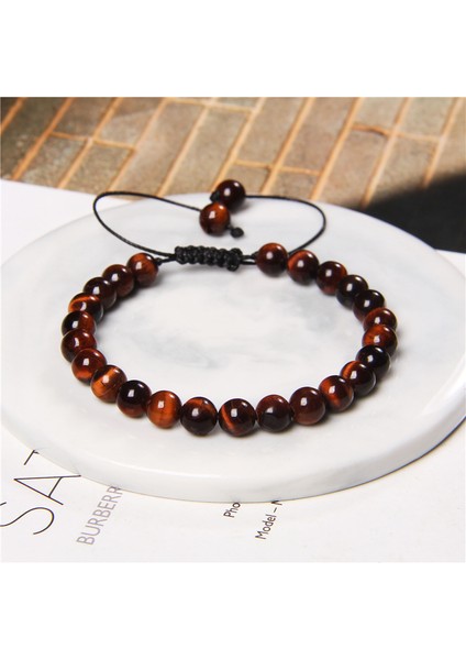 6 mm 15 Çiftler Için Yoga Dua Şifa Enerjisi Bileklikleri Erkek Doğal Kaplan Gözü Taş Boncuklu Bilezik Vintage Kadın Pulsera Homme (Yurt Dışından) modelleri