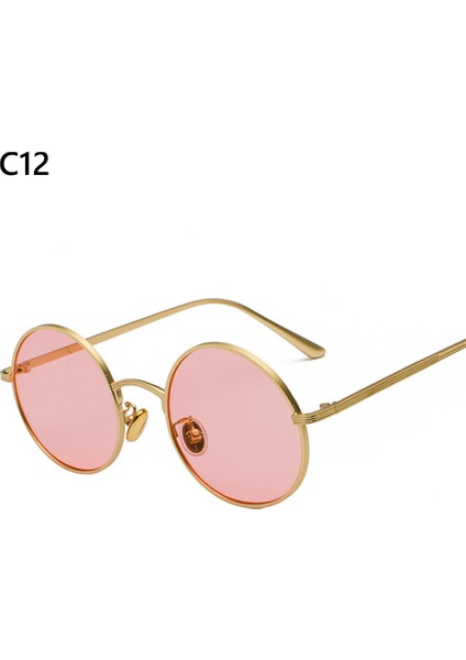 C12 2021 Moda Kelebek Uv Koruma Vintage Metal Çerçevesiz Yılbaşı Süslemeleri Motosiklet Gözlüğü (Yurt Dışından)