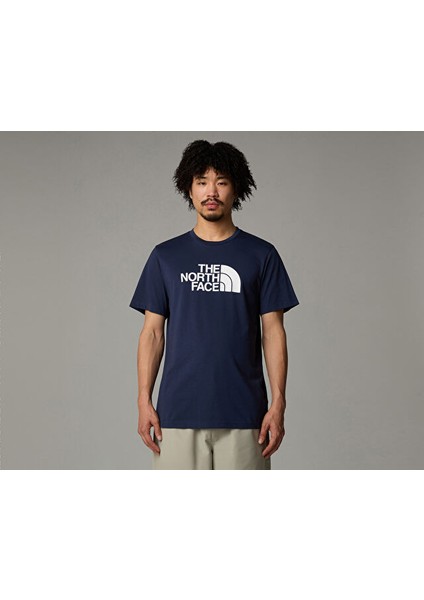 M Ss Easy Tee Erkek Outdoor Tişörtü NF0A8A6C8K21 Lacivert modelleri