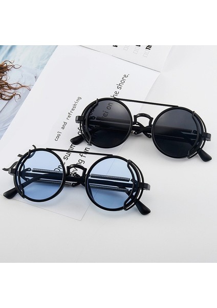 No.3 ve Erkekler Moda Punk Yuvarlak Çerçeve Gotik Renkli Lensler Ler Steampunk Stil Ler (Yurt Dışından) fırsatları