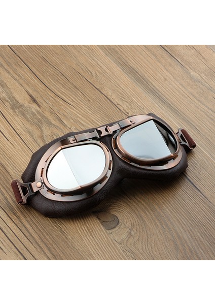 Çoklu Stil Retro Motosiklet Gözlüğü Vintage Moto Klasik Ler Harley Pilot Steampunk Atv Bisiklet Bakır Kask (Yurt Dışından) fırsatları