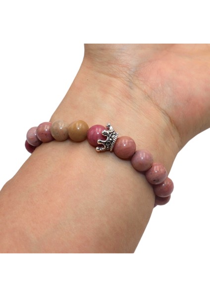 Harita Taşı Erkekler Için Sıcak 8mm Doğal Taş Bilezik Moda Lüks Antika Taç Akik Lapis Lazuli Taş Boncuk Çift Bilezik Takı Erkek (Yurt Dışından) indirimleri