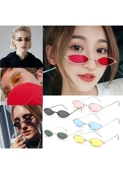 Altın Kırmızı Stil Vintage Ler Küçük Oval Retro (Yurt Dışından) fırsatları