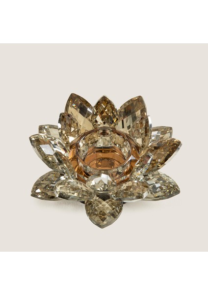 Lotus Cam Mumluk 20 cm Amber fırsatları