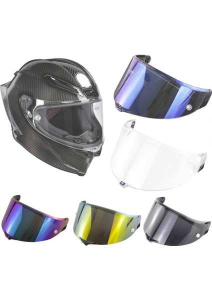 Mavi Stil Agv Pista Gp Rr Corsa R Gpr R Race 2 Race 3 Pc Motosiklet Kask Vizörü Tam Yüz Uv Korumalı (Yurt Dışından)