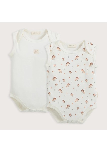 Woodland Body 2'li Kutu Ekru/baskılı