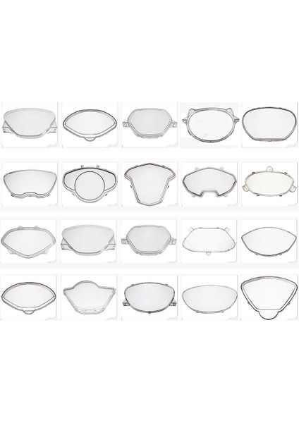 12 Scooter Moped Atv Motokros Motosiklet Hız Tachometer Gösterge Paneli Lens Kapağı (Yurt Dışından) fiyatları