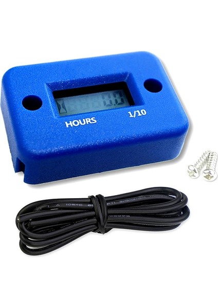 Mavi Stil Motosiklet Endüktif Dijital Saat Sayacı Su Geçirmez Motor LCD Ekran Bisiklet Motosiklet Atv Tekne Offroad (Yurt Dışından)