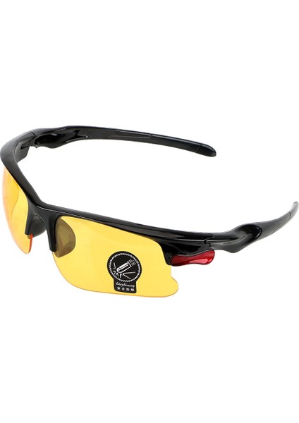 Sarı Kırmızı Stil Sürücü Anti-Pare Polarize Gece Görüş Sürücüler Gözlüğü Iç Aksesuar Koruyucu (Yurt Dışından)