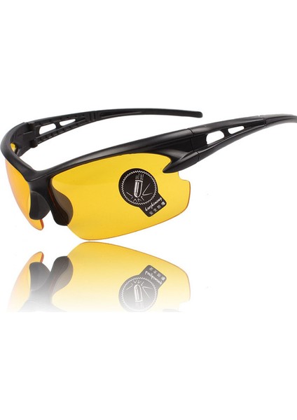 Sarı Stil Gece Görüşü Motosiklet Gece Sürüş Gözlüğü Koruyucu Ler Parlama Önleyici Araç Sürüş Leri (Yurt Dışından)