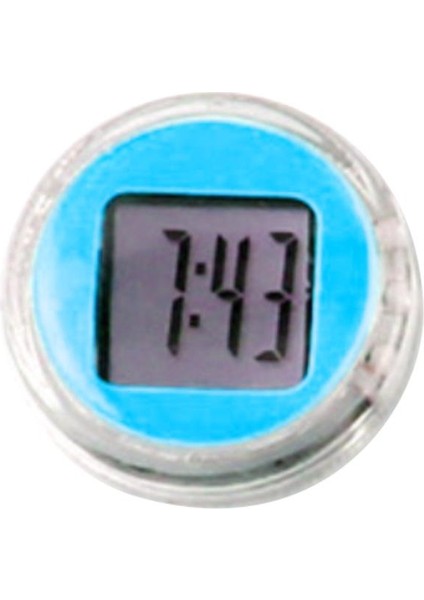 Mavi Stil Su Geçirmez Mini Motosiklet Bisiklet Yapışkanlı Dijital Ekran Saat Ofis Dekor Motosiklet Aksesuarları (Yurt Dışından)