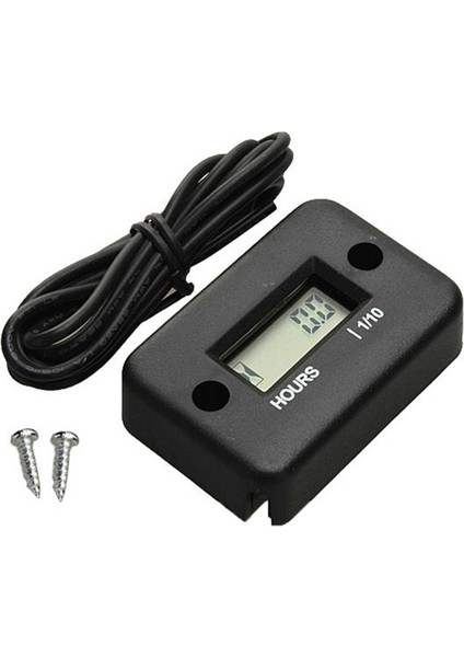 Siyah Stil Atv Motosiklet Kar Sled Yakıt Tekne Jeneratör Bisiklet LCD Su Geçirmez Sayısal Devir Saat Sayacı (Yurt Dışından)