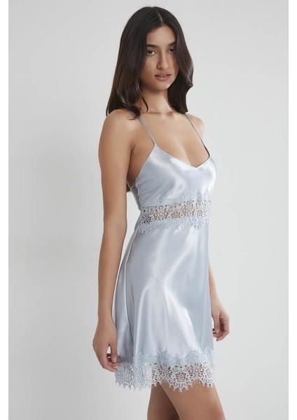 Saten Kadın Gecelik 685 Mist modelleri